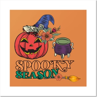 Groovy Spooky Season- Retro Halloween Design Posters and Art